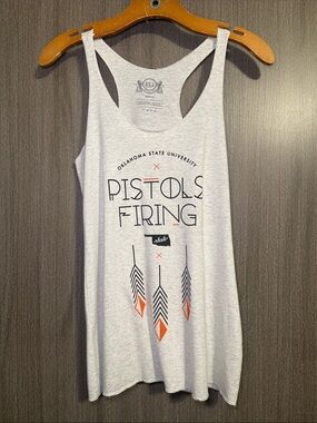 OCJ Apparel Oklahoma State University Pistols Firing Fashion Tank Medium NWOT